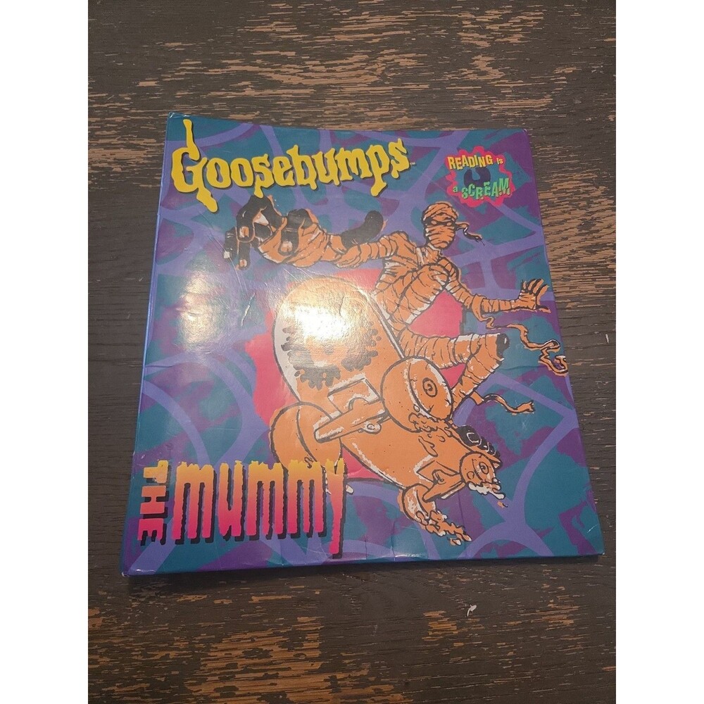 RL Stine Goosebumps The Mummy  3-Ring Binder Folder RARE Vintage Plus Extras Y2K